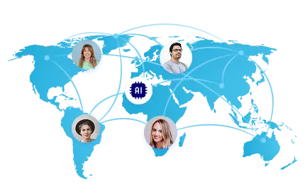 Globales Netzwerk, um schnell passende KI Entwickler zu finden und internationale KI Lösungen bereitzustellen.